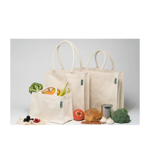 Nuevo último diseño de tendencia 100% bolso de mano de algodón para compras de comestibles diseño de impresión de logotipo personalizado en diferentes tamaños y estilos - Product Image 1