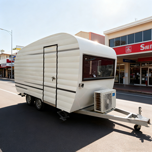 Camion de restauration mobile de rue en fibre de verre avec fenêtre de service commerciale, taille personnalisée et cuisine complète - Product Image 1