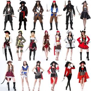 Vente d'usine : Costume de capitaine pirate pour femme, déguisement d'Halloween, costume de cosplay, costumes de pirate pour hommes adultes - Product Image 1