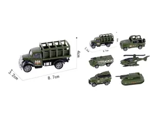 Druckguss Modelle Spielzeug LKW benutzer definierte Logo Mini Militär LKW Spielzeug Krankenwagen Auto Spielzeug Metall