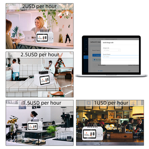 Estación de Carga Compartida Pública de 6 Ranuras, Máquinas Expendedoras de Power Bank USB, Kiosco de Power Bank con Sistema de Pago con Tarjeta NFC POS - Product Image 6