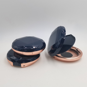 Diamond Cut Empty Powder <b>Compact</b> ABS Plastic Blush Foundation <b>Makeup</b> Case Custom Logo Blush <b>Compact</b> Packaging Container - Product Image 5