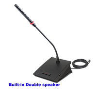 MiCWL conférence filaire numérique haut de gamme 20 pièces système de Microphone de bureau à col de cygne haut-parleur intégré 2 président 18 Table de délégué