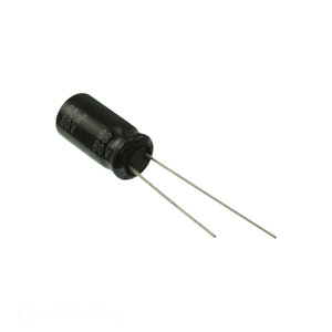 Condensador de Aluminio Original de 150 uF, 20%, 50V, Radial, TH EEU-FS1H151L, de Montaje a Través de Orificio - Product Image 1