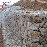 Paniers gabions en fil de fer galvanisé 60x80mm, grillage pour mur de soutènement en pierre, clôture de gabion, forme de trou hexagonal découpée et pliée