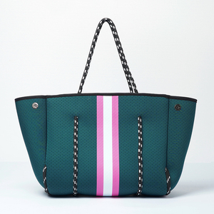 Borsa Tote piccola da spiaggia a tracolla in Neoprene da donna di moda all'aperto personalizzata di qualità Oem - Product Image 3