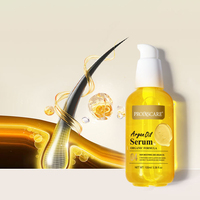 Marque privée Huile d'argan naturelle et biologique pour femmes africaines noires Huile pour cheveux du Maroc
