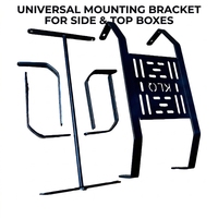 Support universel de porte-bagages latéral pour moto, support de porte-bagages arrière intégré, support de sacoche latérale, fixation rapide en acier