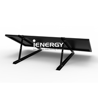 Support de montage de toit lesté solaire Triangle plat Support en aluminium réglable pour panneaux PV sans pénétration de toit