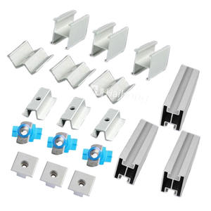 Accessoires de montage solaire Connecteur de rail Pince à crochet pour <span class=keywords><strong>pieds</strong></span> en L Accessoires d'installation de panneaux solaires avant réglables - Product Image 4