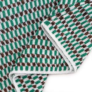 Maglione Pullover a Maniche Corte AiNear all'Ingrosso con Logo Personalizzato e Design OEM & ODM, Collo a <span class=keywords><strong>Polo</strong></span> in <span class=keywords><strong>Jacquard</strong></span>, Misto Lana da Uomo - Product Image 5