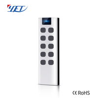 Télécommande universelle YET2169 pour l'apprentissage à distance, 10 boutons, grande taille, 433,92 MHz, étanche, interrupteur de télécommande