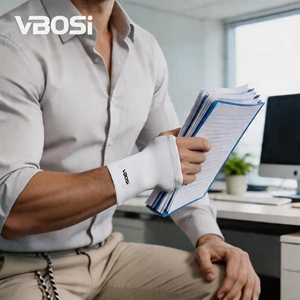 VBOSi - <span class=keywords><strong>Muñequera</strong></span> de Soporte con Orificio <span class=keywords><strong>para</strong></span> el Pulgar, Tejida, Transpirable y de Alta Elasticidad, <span class=keywords><strong>para</strong></span> Trabajo de Oficina, Escritura y Uso Diario (1 Pieza) - Product Image 3