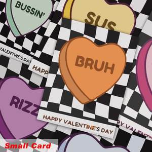 Biglietti d'Auguri in Cartone Personalizzati a Tema Slang di Tendenza per San Valentino con Buste per Scambi in Classe per Adolescenti - Product Image 5