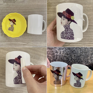 Giấy Chuyển Nước Giấy Decal Trượt Nước Trắng Trong Suốt In Phun Trắng Cho Thủy Tinh Gốm Kim Loại - Product Image 3