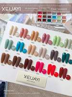Vernis à ongles en gel UV XEIJAYI, fournitures pour ongles, peinture d'ongles, norme européenne, sans TPO ni HEMA, OEM ODM, vente en gros, palette de 18 couleurs de gel solide