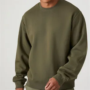 Costom Mens Fleece Crewneck Sweatshirts Cotton Hoodies Unisex French Terry Pullover Hoodie
