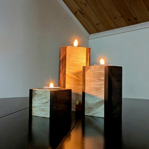 Modern Wooden <b>Tea</b> <b>Light</b> Holder for Wedding and Events - Product Image 1