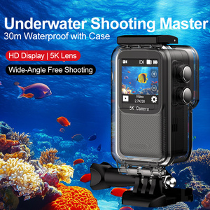 Cámara de Acción K11 5K HD con Pantalla de 1.<span class=keywords><strong>3</strong></span>'', EIS Antivibración, Grabación de Video de 12MP, Wifi, Resistente al Agua hasta 30m, con Estuche, 1100mAH, para Exteriores - Product Image 5
