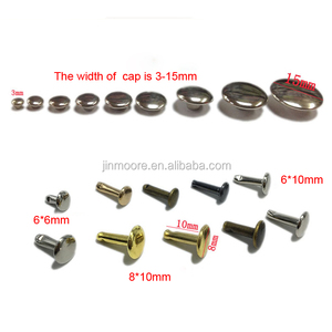1000 pièces de rivets à double capuchon de luxe, prix abordable, <span class=keywords><strong>attaches</strong></span> pour vêtements et cuir - Product Image 3