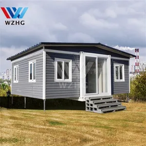 Nhật Ký Prefab Cách Nhiệt Tiêu Chuẩn Úc Thụy Điển 3 Phòng Ngủ Nhỏ Trên Bánh Xe Vận Chuyển Nhà Trọ Prefab Với Bản Lề Ý