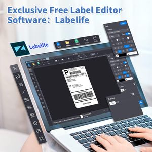 Phomemo-Impresora térmica de etiquetas de envío, Impresora inalámbrica de código de barras, 4x6, para teléfono móvil, de segunda mano - Product Image 3