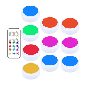 Lampe de nuit à <span class=keywords><strong>LED</strong></span> télécommandée à intensité variable 13 couleurs <span class=keywords><strong>sous</strong></span> l'armoire lumineuse <span class=keywords><strong>cuisine</strong></span> vitrine escalier armoire placard décor lampe - Product Image 5