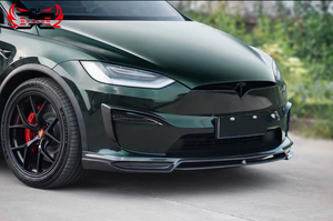 Ajuste perfecto fibra de carbono labio delantero faldas laterales difusor trasero Spoiler Wing Canards <span class=keywords><strong>CMS</strong></span> estilo cuerpo Kit para Tesla Model X Plaid - Product Image 6
