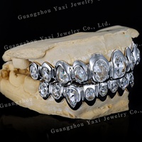 Grillz dentaires sur mesure, style hip-hop, en argent S925 et or massif 9K, 10K, 14K, 18K, avec coupe ovale, certifiés par un tiers