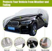 Housse de protection extérieure pour voiture sport Extreme Body Maruti 800 Oxford, argentée, 210D, anti-UV 95%, robuste, durable, 99% universelle, imperméable