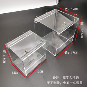 Mangeoire automatique pour perruches, cage anti-déversement, mangeoire en acrylique pour animaux de compagnie - Product Image 4