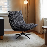 Vente directe usine – Fauteuil inclinable rotatif pour salon et balcon, style INS, décontracté, en tissu, multifonctionnel