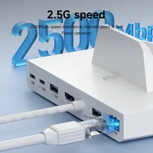 Hagibis Rog Bondgenoot/Stoomdek/Schakelaar/Oled Dock 6 In 1 Universeel Dockingstation Met 4K Hdmi 2.5G Rj45 100W Pd Rgb Licht <span class=keywords><strong>Usb</strong></span> <span class=keywords><strong>C</strong></span> <span class=keywords><strong>Hub</strong></span> - Product Image 4