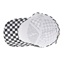 Gorra de béisbol con patrón de tablero de ajedrez a la moda, gorra de camionero clásica de verano para mujeres y hombres, gorra deportiva para papá, gorra Snapback a cuadros