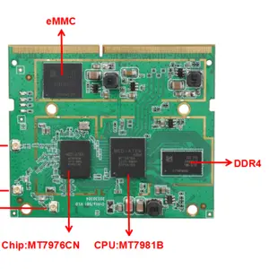 MT7981B AX3000Mbps WIFI6 802.11ax Dual Band Router Módulo wi-fi 6 2.5Gpbs Etherne Port M2 interface WIFI6 Módulo