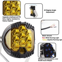 Gran oferta, foco de vehículo todoterreno de 90W, parachoques delantero de 5/7 pulgadas, luz LED todoterreno, luz de trabajo LED para techo, Luz antiniebla