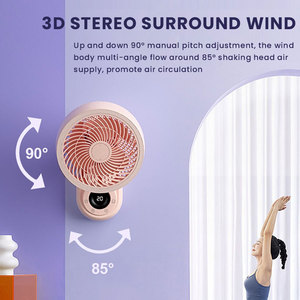 พัดลมติดผนังระบบไฟฟ้าขนาด16นิ้ว, พัดลมติดผนังขนาดเล็ก220V ติดผนังหมุนเวียนอากาศในบ้าน - Product Image 3
