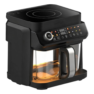 <span class=keywords><strong>Friteuse</strong></span> à air 2-en-1 8QT avec <span class=keywords><strong>plaque</strong></span> à <span class=keywords><strong>induction</strong></span> 1500W, four numérique à air chaud, 12 préréglages, fenêtre de visualisation, panier antiadhésif, efficacité énergétique <span class=keywords><strong>A</strong></span>+++, NOUVEAU - Product Image 4