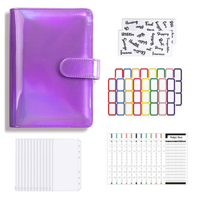 Pianificatore di Budget personalizzato busta per contanti organizzatore di denaro portafoglio colorato A6 Budget Binder - Product Image 5