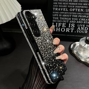 Custodia per telefono con strass Flash di lusso per Samsung Z Fold 6 Designer LOGO <span class=keywords><strong>Cover</strong></span> per telefono Z piegare 5 custodie di marca - Product Image 1