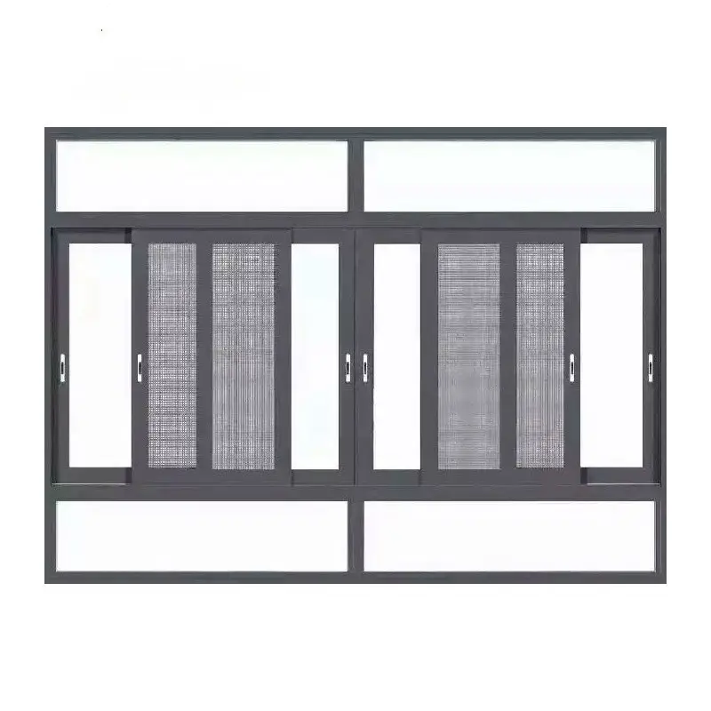 Lớn Heavy Duty Trượt Patio Cửa Sổ/Bão Nhôm Trượt Kính Pháp Cửa Sổ Bên Ngoài