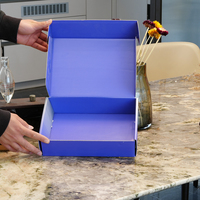 Boîte en carton ondulé pliable avec logo personnalisé OEM, fabrication directe d'usine, pour emballage d'aliments pour animaux de compagnie et de produits médicaux