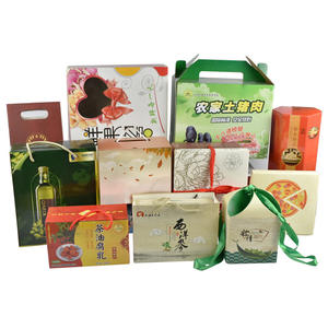 Bolsas de regalo de Navidad Logotipo personalizado <span class=keywords><strong>Pint</strong></span> Eco Paper Cloth Prendas de vestir Perfume Embalaje Bolsa de compras Caja de cartón con asa - Product Image 2