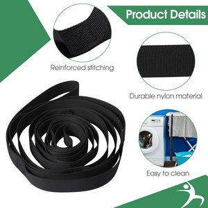 Sangle d'étirement pour le <span class=keywords><strong>yoga</strong></span> et la physiothérapie, sangle de <span class=keywords><strong>yoga</strong></span> non élastique à 10 boucles pour la rééducation à domicile, le Pilates, la rééducation post-blessure - Product Image 3