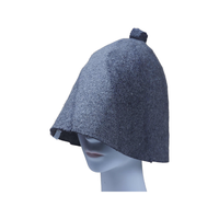Chapeau de sauna en feutre de laine en forme de cloche avec logo personnalisé, boucle de suspension, casquette russe Banya, protection thermique pour hommes et femmes, spa à domicile, vente en gros