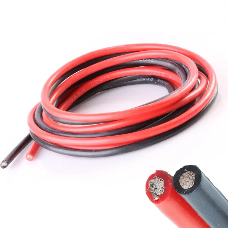 Wire Cable Copper Insulated Heating Stranded Rubber CN;HEN 8/10/12/14/16/18/20/22/24/30 AWG Various Colours Flexible Silicone