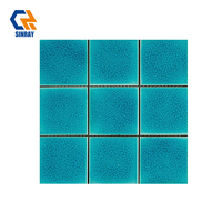 Bordures Sinray en porcelaine imitation métal, surface brillante, antibactériennes, antidérapantes, résistantes à l'usure et aux acides, épaisseur 6 mm