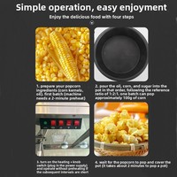 Machine à Popcorn Commerciale Automatique Personnalisée 6800W, Double Cuve Verticale 16 oz, Modèle Papillon Sphérique, 220V pour Cinéma