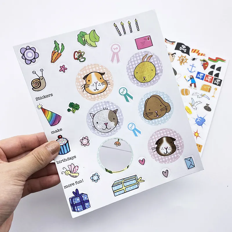 Half Page on White Matte Sticker Paper A5 Size SINGLE A5 Sized ANY Collection Page Sticker