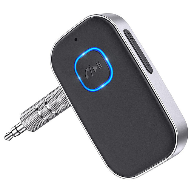 J22 Blue-tooth Receiver with Microphone AUX Car Audio Amplifier 3.5m Wireless Audio Blue-tooth Converter